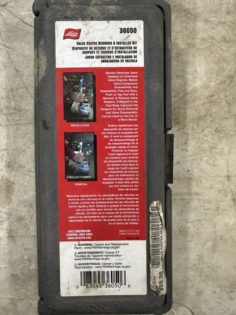 VALVE KEEPER REMOVEE & INSTALLER KIT